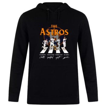 The Houston Astros Abbey Road Alex Bregman Yordan Alvarez Signatures 2022 Unisex Pullover Hoodie