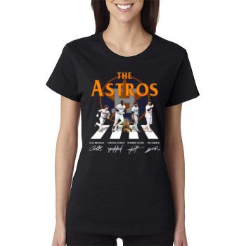 The Houston Astros Abbey Road Alex Bregman Yordan Alvarez Signatures 2022 Women Lady T-Shirt