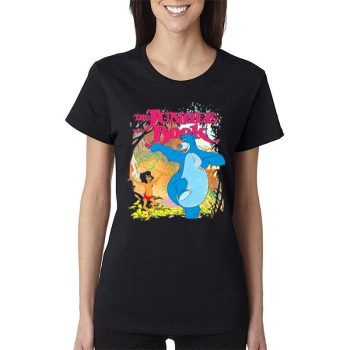 The Jungle Book Mowgli & Baloo Dancing Friends Disney Trending Women Lady T-Shirt