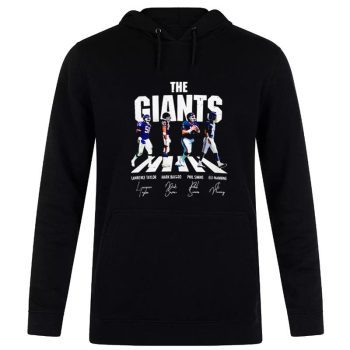 The New York Giants Football Team Abbey Road Signatures Unisex Pullover Hoodie