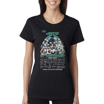 The New York Jets 63Rd Anniversary 1960 2023 Thank You For The Memories Signatures Women Lady T-Shirt