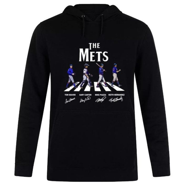 The New York Mets Abbey Road 2021 Signatures Unisex Pullover Hoodie