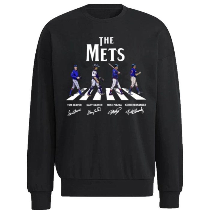 The New York Mets Abbey Road 2021 Signatures Unisex Sweatshirt