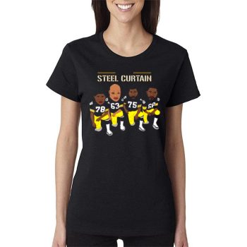 The Original Steel Curtain Pittsburgh Steelers Women Lady T-Shirt