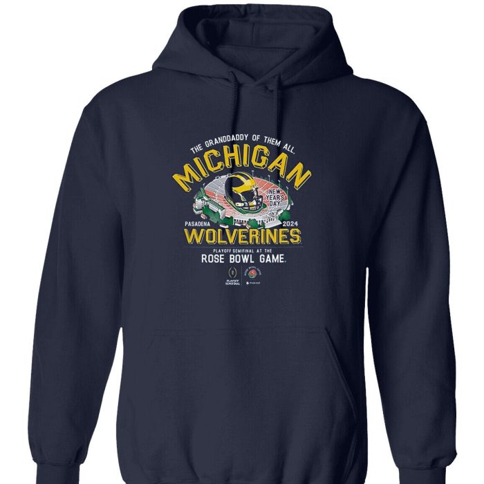 The Victory 2024 Rose Bowl Game Day College Football Unisex Pullover Hoodie