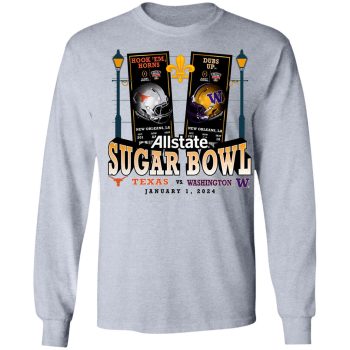 Washington vs. Texas 2023 Cotton Bowl Matchup Unmatched Excellence Unisex LongSleeve Shirt