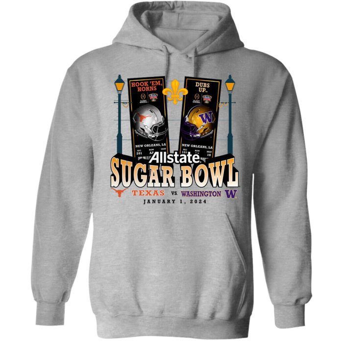Washington vs. Texas 2023 Cotton Bowl Matchup Unmatched Excellence Unisex Pullover Hoodie