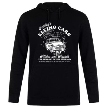 Weasley Flying Cars Harry Potter Unisex Pullover Hoodie