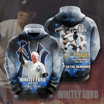 Whitey Ford 16 New York Yankees Thank You For The Memories 3D Unisex Pullover Hoodie IHT2279