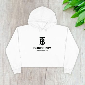 Burberry London Logo Luxury Crop Pullover Hoodie For Lady CPH1084