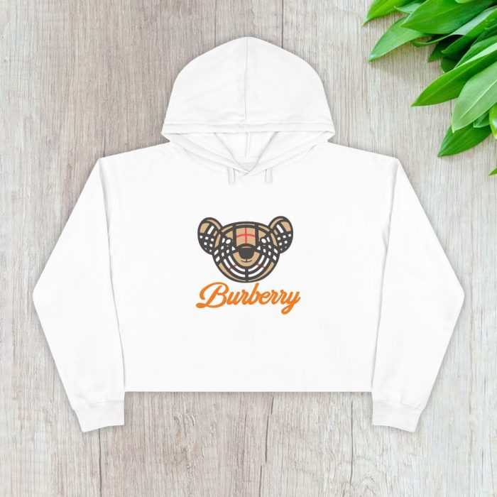 Burberry Teddy Bear Crop Pullover Hoodie For Lady CPH1079