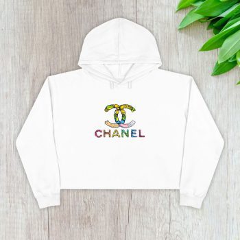 Chanel Colorful Logo Crop Pullover Hoodie For Lady CPH1150