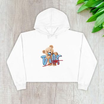 Dior Logo Luxury Teddy Bear Crop Pullover Hoodie For Lady CPH1194