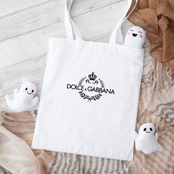 Dolce & Gabbana King Logo Luxury Cotton Canvas Tote Bag TTB1203