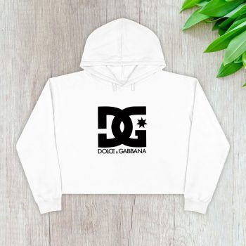Dolce & Gabbana Logo Luxury Crop Pullover Hoodie For Lady CPH1211