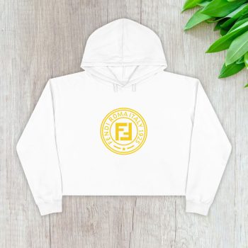Fendi Circle Logo Crop Pullover Hoodie For Lady CPH1243