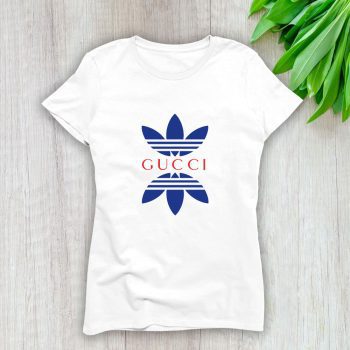 Gucci Adidas Logo Lady T-Shirt Luxury Tee For Women LDS1311