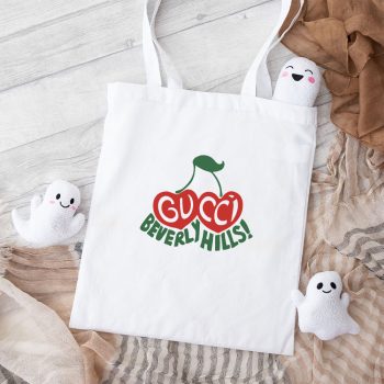 Gucci Beverly Hills Logo Cotton Canvas Tote Bag TTB1491