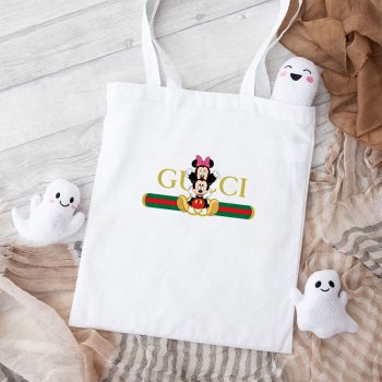 Gucci Mickey Mouse And Minnie Mouse Couple Cotton Canvas Tote Bag TTB1465
