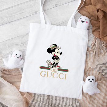 Gucci Mickey Mouse Cotton Canvas Tote Bag TTB1380