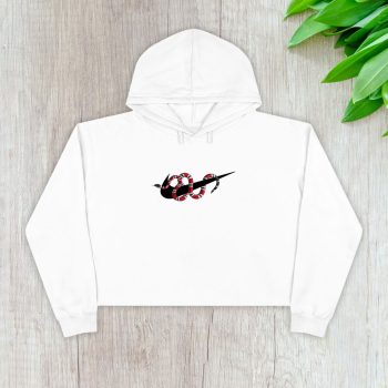Gucci Nike Snake Logo Crop Pullover Hoodie For Lady CPH1308