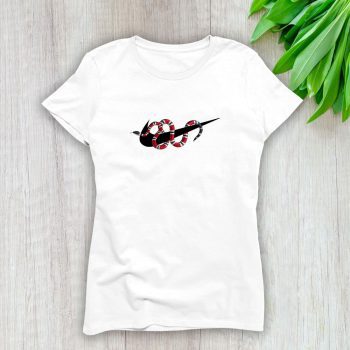 Gucci Nike Snake Logo Lady T-Shirt Luxury Tee For Women LDS1310