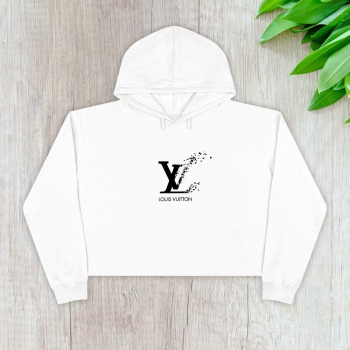 Louis Vuitton Logo Luxury Crop Pullover Hoodie For Lady CPH1534