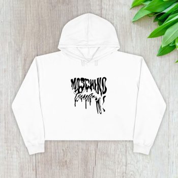 Moschino Couture Graffiti Crop Pullover Hoodie For Lady CPH1748