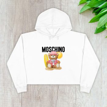 Moschino Teddy Bear Crop Pullover Hoodie For Lady CPH1755