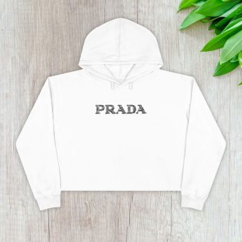 Prada Diamond Logo Luxury Crop Pullover Hoodie For Lady CPH1797
