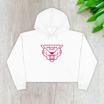 Prada Logo Luxury Crop Pullover Hoodie For Lady CPH1791