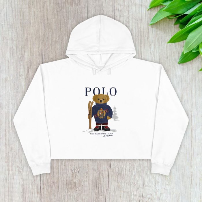 Ralph Lauren Polo Bear Teddy Crop Pullover Hoodie For Lady CPH1833