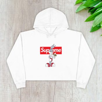 Supreme Bugs Bunny Crop Pullover Hoodie For Lady CPH1875