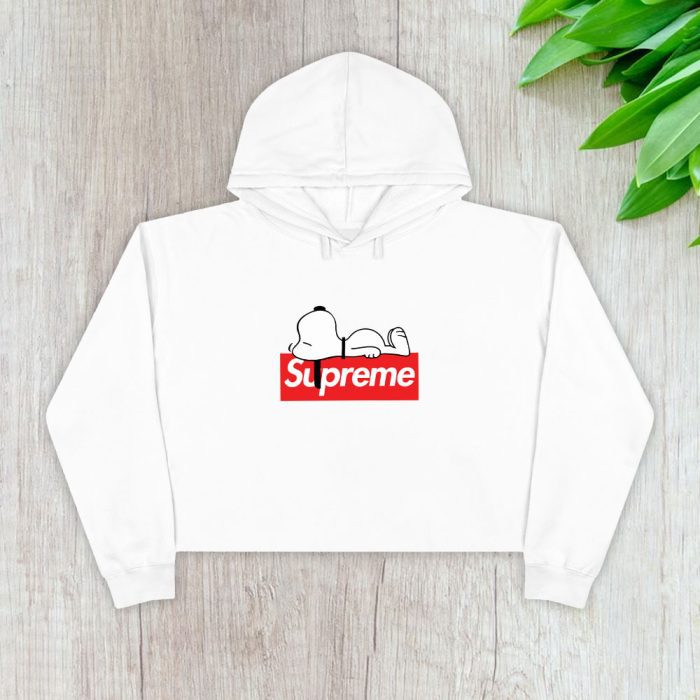 Supreme Snoppy Crop Pullover Hoodie For Lady CPH1869