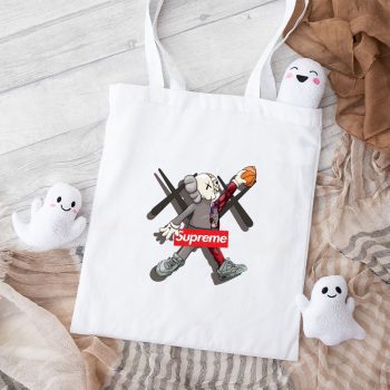 Supreme X Kaws Bearbrick Cotton Canvas Tote Bag TTB1873