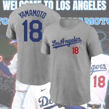 Welcome Yoshinobu Yamamoto #18 Los Angeles Team Dodgers Name Number Unisex T-Shirt