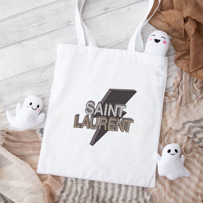 Yves Saint Laurent Logo Luxury Cotton Canvas Tote Bag TTB1962