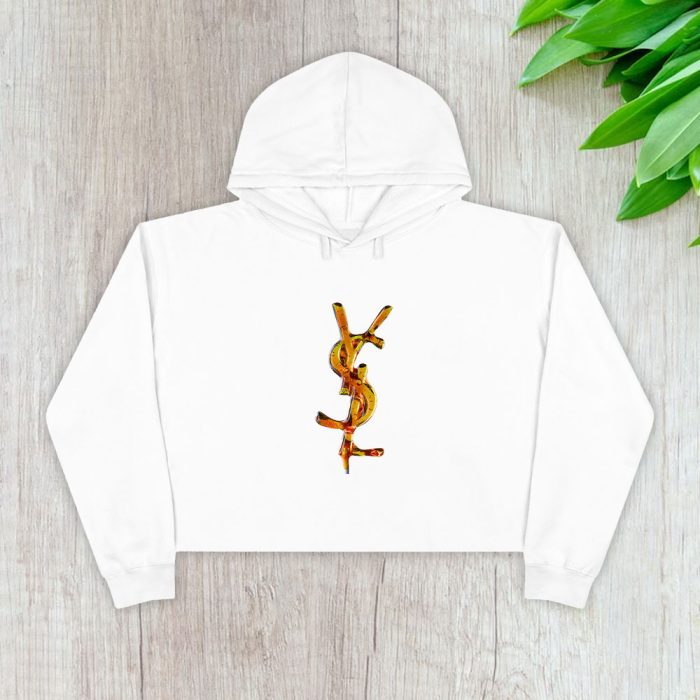 Yves Saint Laurent Lollipops Logo Luxury Crop Pullover Hoodie For Lady CPH1964