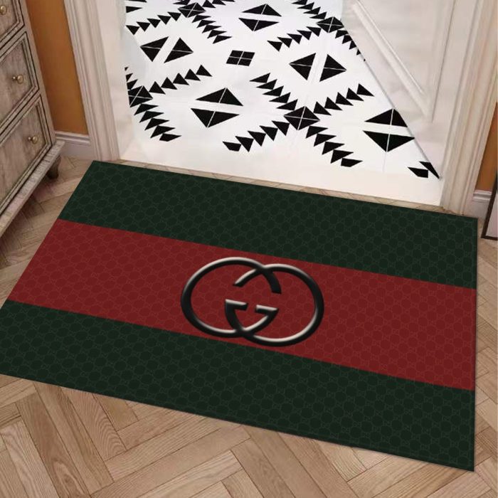 Gucci Red In Green Luxury GC Doormat Welcome Mat LDM1011