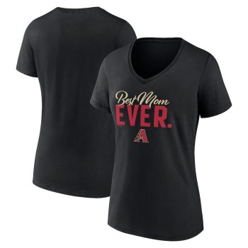 Arizona Diamondbacks Women's Mother's Day V-Neck T-Shirt - Black