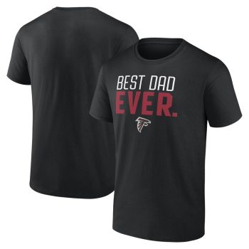 Atlanta Falcons Best Dad Ever Team T-Shirt - Black
