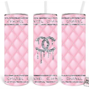 Chanel Pink Yeti Inspired Luxury Skinny Tumbler 20oz  SKT1533