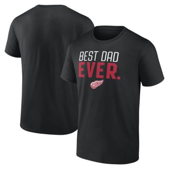 Detroit Red Wings Best Dad Ever T-Shirt - Black
