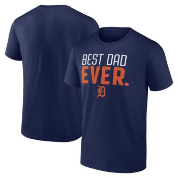 Detroit Tigers Best Dad Ever T-Shirt - Navy
