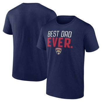 Florida Panthers Best Dad Ever T-Shirt - Navy