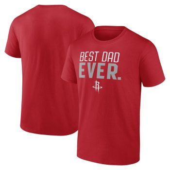 Houston Rockets Best Dad Ever Logo T-Shirt - Red