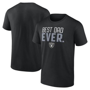Las Vegas Raiders Best Dad Ever Team T-Shirt - Black