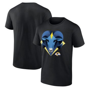 Los Angeles Rams 2024 NFL Draft Illustrated Unisex T-Shirt - Black