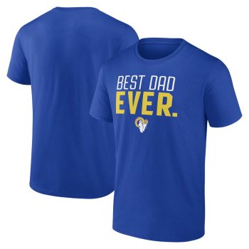 Los Angeles Rams Best Dad Ever Team T-Shirt - Royal