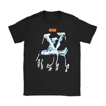 Louis Vuitton LV Logo Tee Unisex T-Shirt Black FTS316